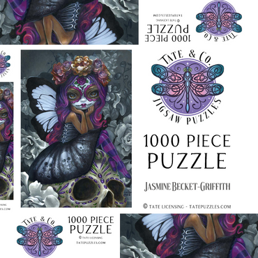 Darstellung des Puzzle Motivs Day of the Dead Fairy - Jasmine Becket-Griffith 1000 Puzzle Schachtel 3D Modell