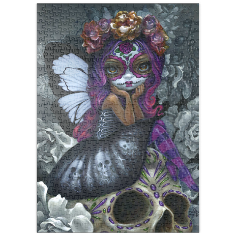 Darstellung des Puzzle Motivs Day of the Dead Fairy - Jasmine Becket-Griffith puzzleplate Day of the Dead Fairy - Jasmine Becket-Griffith 500 Puzzle