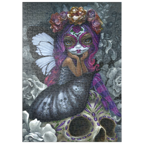Darstellung des Puzzle Motivs Day of the Dead Fairy - Jasmine Becket-Griffith - Puzzleteile: 500