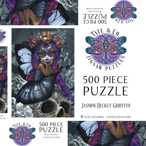 Darstellung des Puzzle Motivs Day of the Dead Fairy - Jasmine Becket-Griffith Day of the Dead Fairy - Jasmine Becket-Griffith 500 Puzzle Schachtel 3D Modell