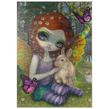 Darstellung des Puzzle Motivs puzzleplate Spring Fairy - Jasmine Becket-Griffith 500 Puzzle