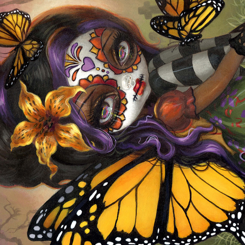 Darstellung des Puzzle Motivs Sweet Isabella Fairy - Jasmine Becket-Griffith Sweet Isabella Fairy - Jasmine Becket-Griffith 1000 Puzzle 3D Modell