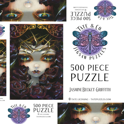 Darstellung des Puzzle Motivs The Language of Flowers 6 - Jasmine Becket-Griffith The Language of Flowers 6 - Jasmine Becket-Griffith 500 Puzzle Schachtel 3D Modell