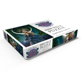 Darstellung des Puzzle Motivs The Moon - Jasmine Becket-Griffith - Puzzleteile: 1000