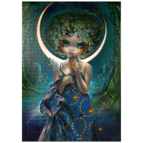 Darstellung des Puzzle-Motivs The Moon - Jasmine Becket-Griffith – Puzzleteile: 1000