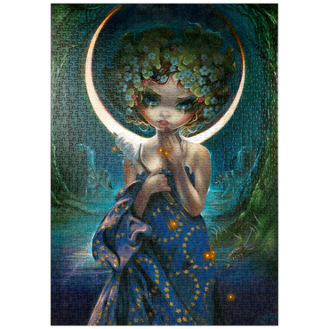 Darstellung des Puzzle Motivs puzzleplate The Moon - Jasmine Becket-Griffith 1000 Puzzle