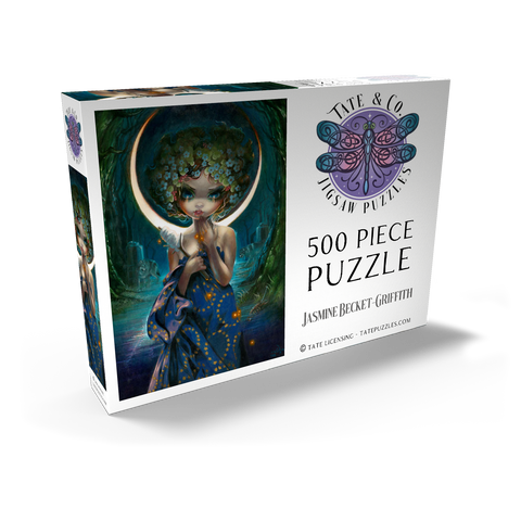 Darstellung des Puzzle Motivs The Moon - Jasmine Becket-Griffith The Moon - Jasmine Becket-Griffith 500 Puzzle Schachtel Ansicht2
