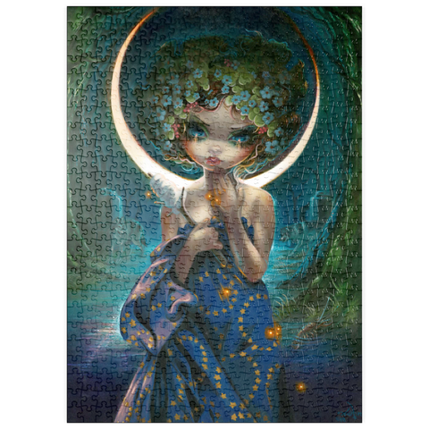 Darstellung des Puzzle Motivs The Moon - Jasmine Becket-Griffith puzzleplate The Moon - Jasmine Becket-Griffith 500 Puzzle