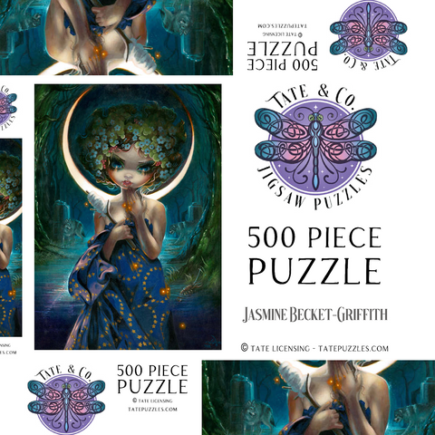 Darstellung des Puzzle Motivs The Moon - Jasmine Becket-Griffith The Moon - Jasmine Becket-Griffith 500 Puzzle Schachtel 3D Modell