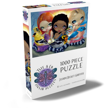 Darstellung des Puzzle Motivs Three Little Birds - Jasmine Becket-Griffith 1000 Puzzle Schachtel Ansicht2