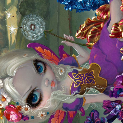 Darstellung des Puzzle Motivs Drei-Wünsche-Fee - Jasmine Becket-Griffith Three Wishes Fairy  - Jasmine Becket-Griffith 1000 Puzzle 3D Modell