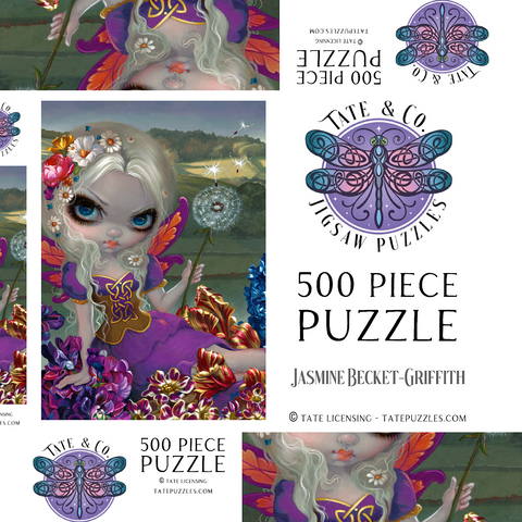 Darstellung des Puzzle Motivs Drei-Wünsche-Fee - Jasmine Becket-Griffith Three Wishes Fairy  - Jasmine Becket-Griffith 500 Puzzle Schachtel 3D Modell