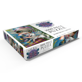 Alternative Darstellung des Puzzle-Motivs Twilight Delight Fee mit Einhorn  - Jasmine Becket-Griffith – Puzzleteile: 1000