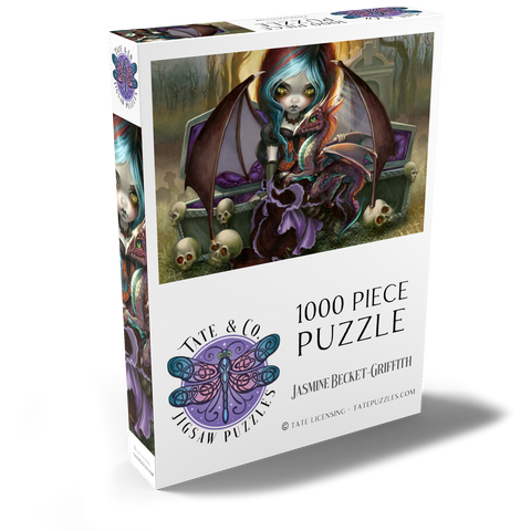 Darstellung des Puzzle Motivs Vampir-Drachenjunges - Jasmine Becket-Griffith Vampire Dragonling - Jasmine Becket-Griffith 1000 Puzzle Schachtel Ansicht2