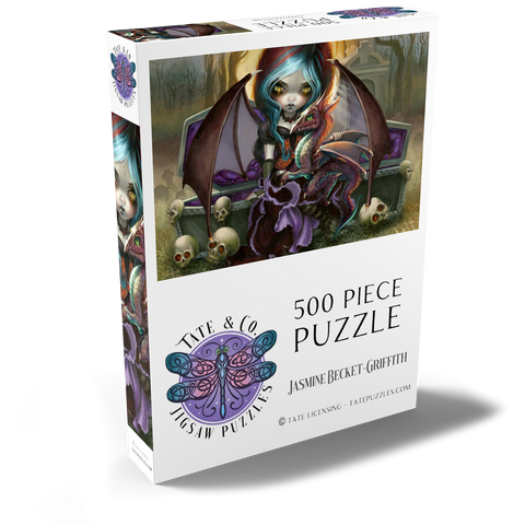 Darstellung des Puzzle Motivs Vampir-Drachenjunges - Jasmine Becket-Griffith Vampire Dragonling - Jasmine Becket-Griffith 500 Puzzle Schachtel Ansicht2