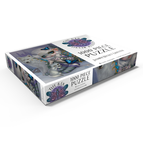 Alternative Darstellung des Puzzle-Motivs Winter Fairy with Wolves - Jasmine Becket-Griffith – Puzzleteile: 1000