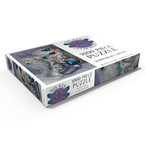Darstellung des Puzzle Motivs Winter Fairy with Wolves - Jasmine Becket-Griffith Winter Fairy with Wolves - Jasmine Becket-Griffith 1000 Puzzle Schachtel Ansicht1