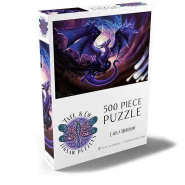 Darstellung des Puzzle Motivs Dark Star Dragon - Carla Morrow 500 Puzzle Schachtel Ansicht2