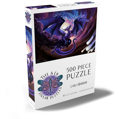 Darstellung des Puzzle Motivs Dark Star Dragon - Carla Morrow Dark Star Dragon - Carla Morrow 500 Puzzle Schachtel Ansicht2