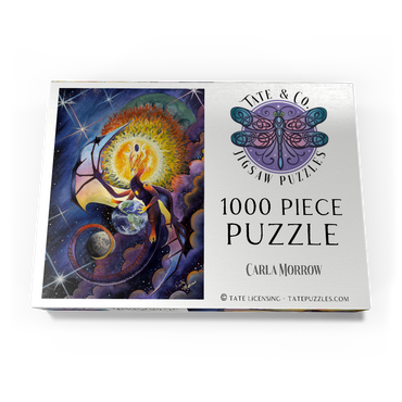 Darstellung des Puzzle Motivs All that Is Dragon - Carla Morrow 1000 Puzzle Schachtel Ansicht3