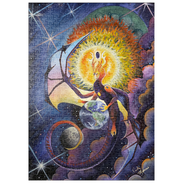 Darstellung des Puzzle Motivs puzzleplate All that Is Dragon - Carla Morrow 500 Puzzle