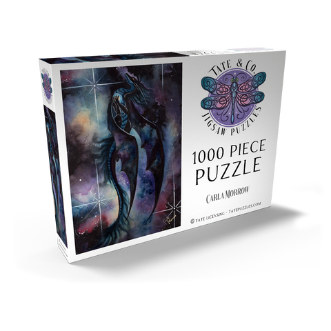 Darstellung des Puzzle Motivs Carried by Darkness Dragon - Carla Morrow Carried by Darkness Dragon - Carla Morrow 1000 Puzzle Schachtel Ansicht2