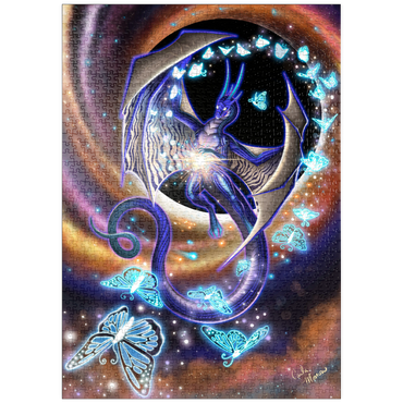 Darstellung des Puzzle Motivs puzzleplate Chaos of Creation Dragon - Carla Morrow 1000 Puzzle