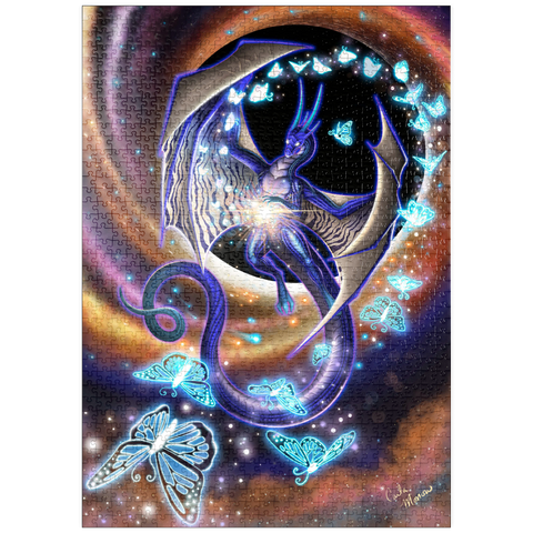 Darstellung des Puzzle Motivs Chaos of Creation Dragon - Carla Morrow puzzleplate Chaos of Creation Dragon - Carla Morrow 1000 Puzzle