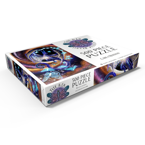 Darstellung des Puzzle Motivs Chaos of Creation Dragon - Carla Morrow Chaos of Creation Dragon - Carla Morrow 500 Puzzle Schachtel Ansicht1