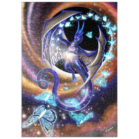 Darstellung des Puzzle Motivs Chaos of Creation Dragon - Carla Morrow - Puzzleteile: 500