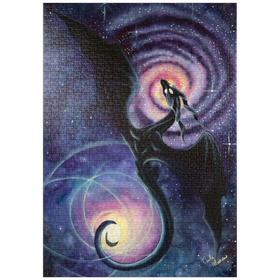 Darstellung des Puzzle Motivs Mistress of Infinity Dragon - Carla Morrow - Puzzleteile: 1000