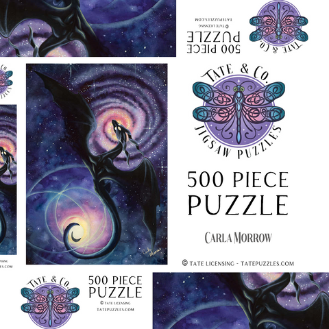 Darstellung des Puzzle Motivs Mistress of Infinity Dragon - Carla Morrow Mistress of Infinity Dragon - Carla Morrow 500 Puzzle Schachtel 3D Modell