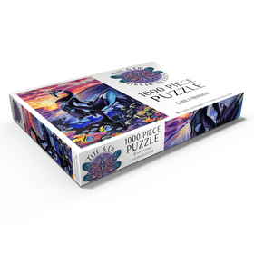 Darstellung des Puzzle Motivs Ocean’s Sunrise Orca - Carla Morrow - Puzzleteile: 1000