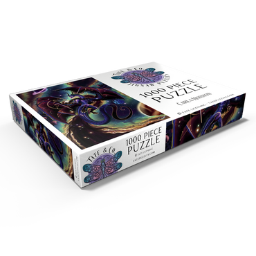 Darstellung des Puzzle Motivs Strength of Light Dragon - Carla Morrow 1000 Puzzle Schachtel Ansicht1