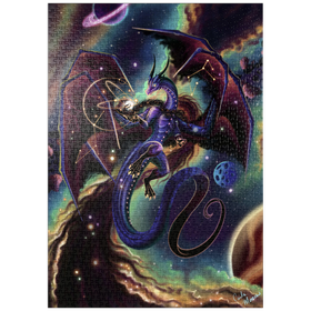 Darstellung des Puzzle-Motivs Strength of Light Dragon - Carla Morrow – Puzzleteile: 1000
