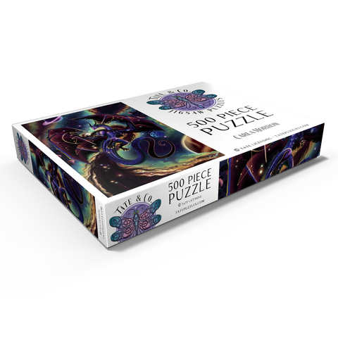 Darstellung des Puzzle Motivs Strength of Light Dragon - Carla Morrow Strength of Light Dragon - Carla Morrow 500 Puzzle Schachtel Ansicht1