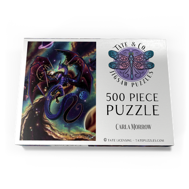 Darstellung des Puzzle Motivs Strength of Light Dragon - Carla Morrow 500 Puzzle Schachtel Ansicht3