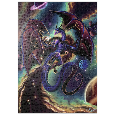 Darstellung des Puzzle Motivs Strength of Light Dragon - Carla Morrow puzzleplate Strength of Light Dragon - Carla Morrow 500 Puzzle