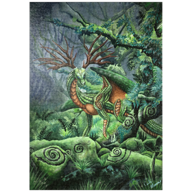 Darstellung des Puzzle Motivs Versteckter Wächterdrache - Carla Morrow - Puzzleteile: 1000