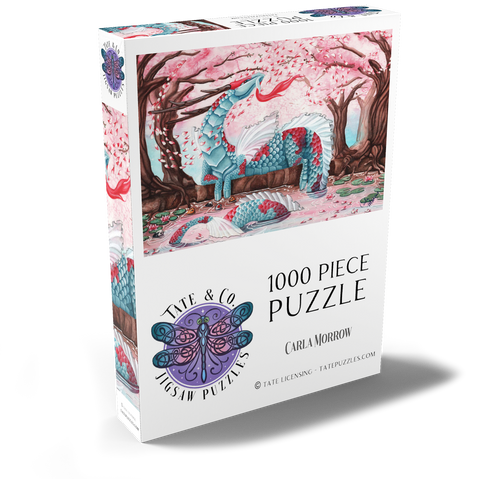 Darstellung des Puzzle Motivs Kirschblüten-Drache - Carla Morrow Cherry Blossom Dragon - Carla Morrow 1000 Puzzle Schachtel Ansicht2