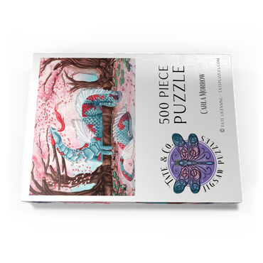 Darstellung des Puzzle Motivs Cherry Blossom Dragon - Carla Morrow 500 Puzzle Schachtel Ansicht3