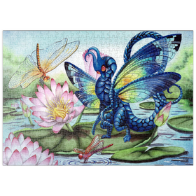 Darstellung des Puzzle Motivs Jewels Upon the Water Dragon - Carla Morrow - Puzzleteile: 500