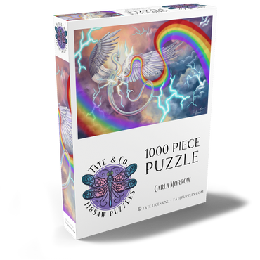 Darstellung des Puzzle Motivs Light Weaver Rainbow Dragon - Carla Morrow 1000 Puzzle Schachtel Ansicht2