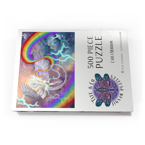 Darstellung des Puzzle Motivs Light Weaver Rainbow Dragon - Carla Morrow Light Weaver Rainbow Dragon - Carla Morrow 500 Puzzle Schachtel Ansicht3