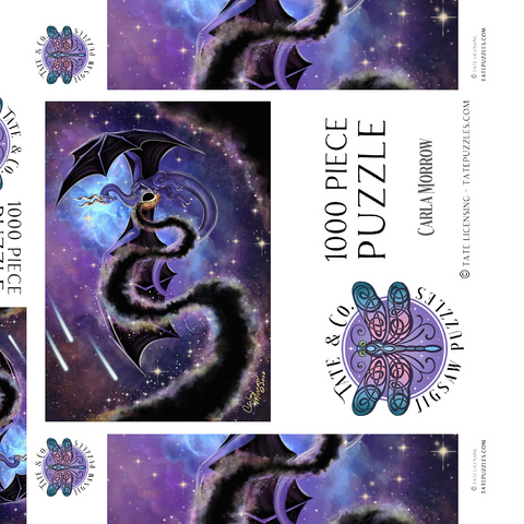 Darstellung des Puzzle Motivs Night Weaver Dragon - Carla Morrow Night Weaver Dragon - Carla Morrow 1000 Puzzle Schachtel 3D Modell