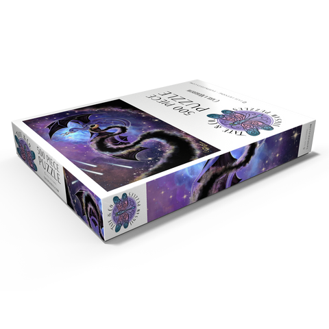 Darstellung des Puzzle Motivs Night Weaver Dragon - Carla Morrow Night Weaver Dragon - Carla Morrow 500 Puzzle Schachtel Ansicht1