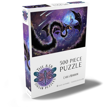 Darstellung des Puzzle Motivs Night Weaver Dragon - Carla Morrow 500 Puzzle Schachtel Ansicht2