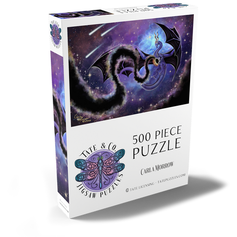 Darstellung des Puzzle Motivs Night Weaver Dragon - Carla Morrow Night Weaver Dragon - Carla Morrow 500 Puzzle Schachtel Ansicht2