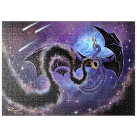 Darstellung des Puzzle Motivs Night Weaver Dragon - Carla Morrow - Puzzleteile: 500