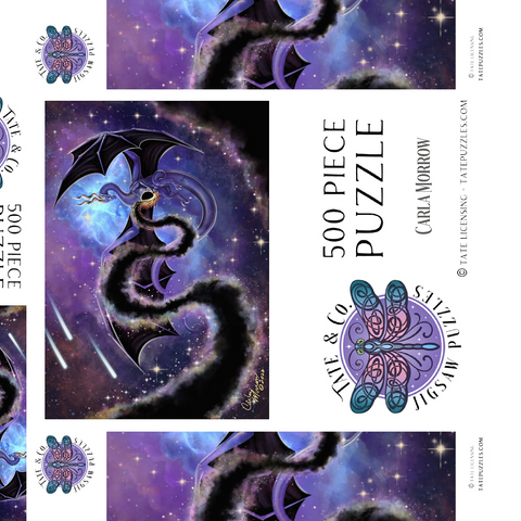 Darstellung des Puzzle Motivs Night Weaver Dragon - Carla Morrow Night Weaver Dragon - Carla Morrow 500 Puzzle Schachtel 3D Modell